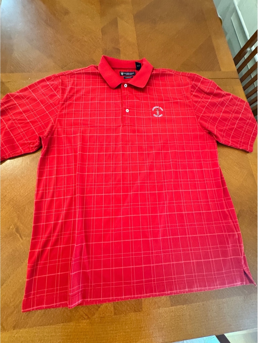 Harbour Town Golf Links Oxford Golf Super Dry Red Polo Shirt XXL 719